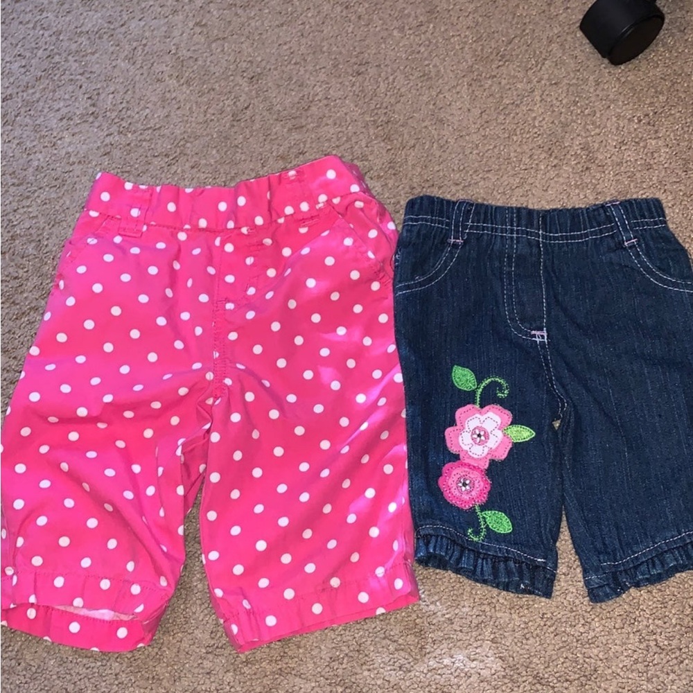 2 baby girls pants